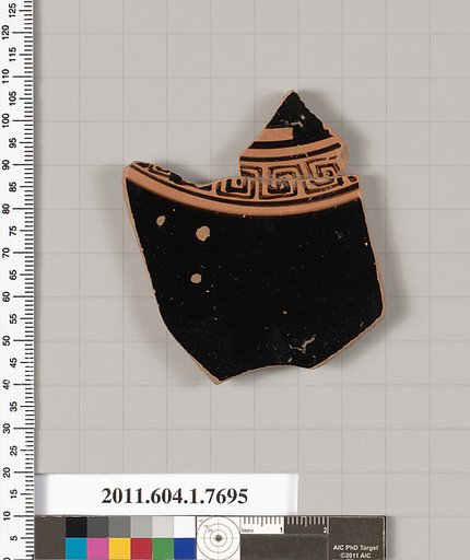 Terracotta fragment of a kylix (drinking cup)