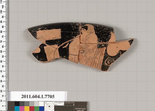 Terracotta fragment of a kylix (drinking cup)