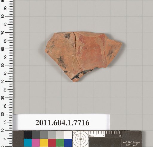 Terracotta fragment of a kylix (drinking cup)