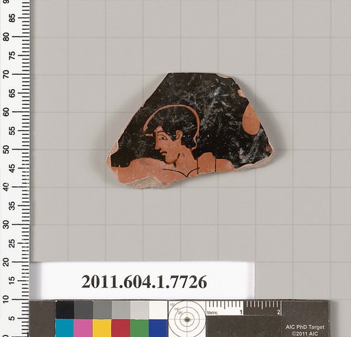 Terracotta rim fragment of a kylix (drinking cup)