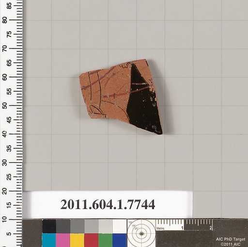 Terracotta fragment of a kylix (drinking cup)