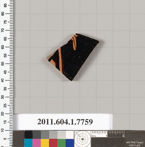 Terracotta fragment of a kylix (drinking cup)