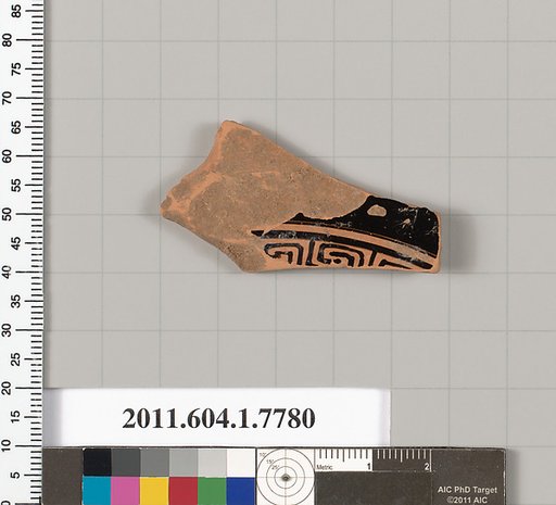 Terracotta fragment of a kylix (drinking cup)