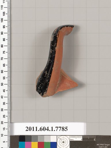 Terracotta fragment of a kylix (drinking cup)