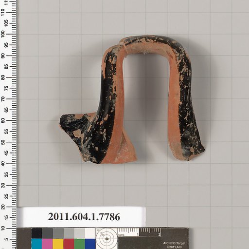 Terracotta fragment of a kylix (drinking cup)