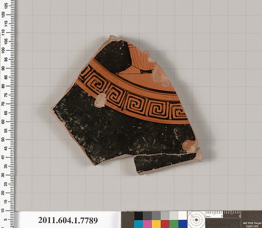 Terracotta fragment of a kylix (drinking cup)