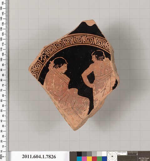 Terracotta fragment of a kylix (drinking cup)