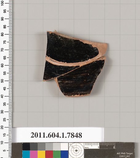 Terracotta fragment of a kylix (drinking cup)