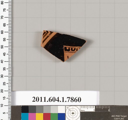 Terracotta fragment of a kylix (drinking cup)