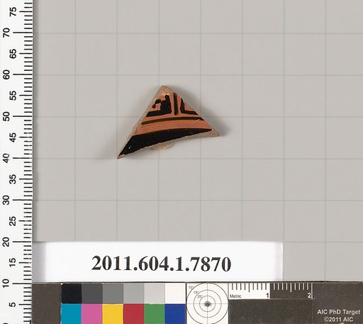 Terracotta fragment of a kylix (drinking cup)