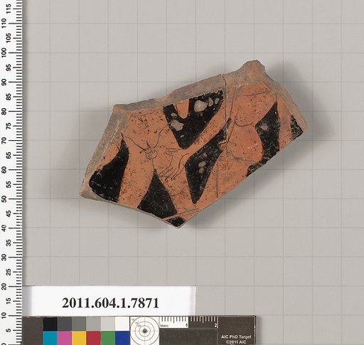 Terracotta fragment of a kylix (drinking cup)