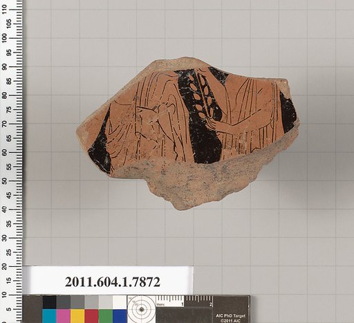 Terracotta fragment of a kylix (drinking cup)