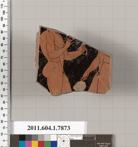 Terracotta fragment of a kylix (drinking cup)