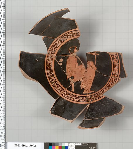Terracotta fragment of a kylix (drinking cup)