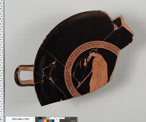 Terracotta fragment of a kylix (drinking cup)