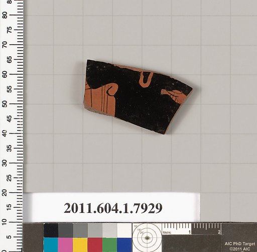 Terracotta fragment of a kylix (drinking cup)