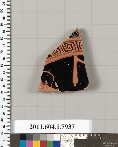 Terracotta fragment of a kylix (drinking cup)