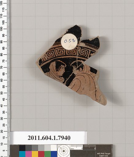 Terracotta fragment of a kylix (drinking cup)