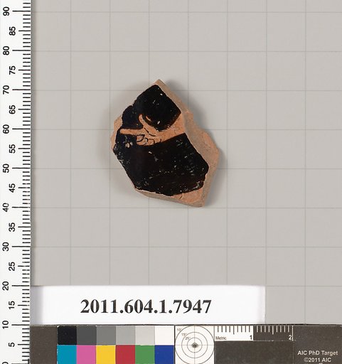Terracotta fragment of a kylix (drinking cup)