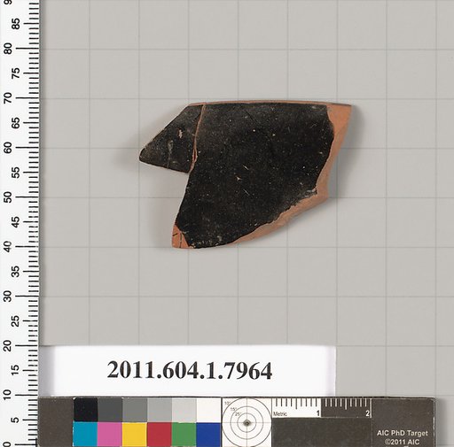 Terracotta rim fragment of a kylix (drinking cup)