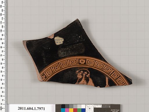 Terracotta fragment of a kylix (drinking cup)
