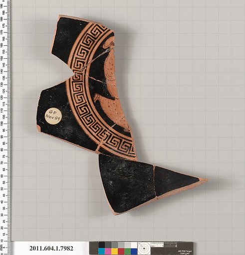 Terracotta fragment of a kylix (drinking cup)