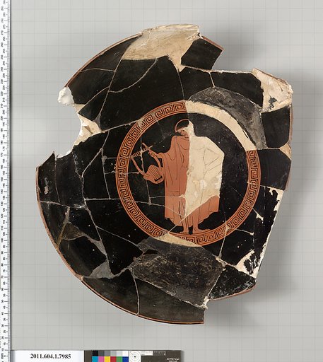 Terracotta fragment of a kylix (drinking cup)