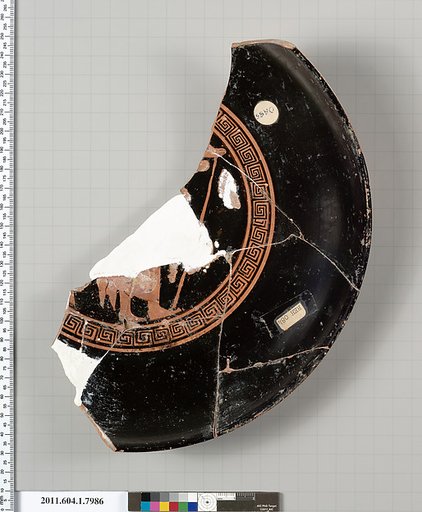 Terracotta fragment of a kylix (drinking cup)
