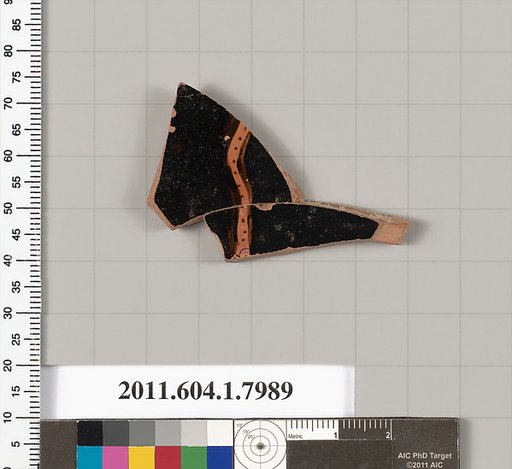 Terracotta fragment of a kylix (drinking cup)