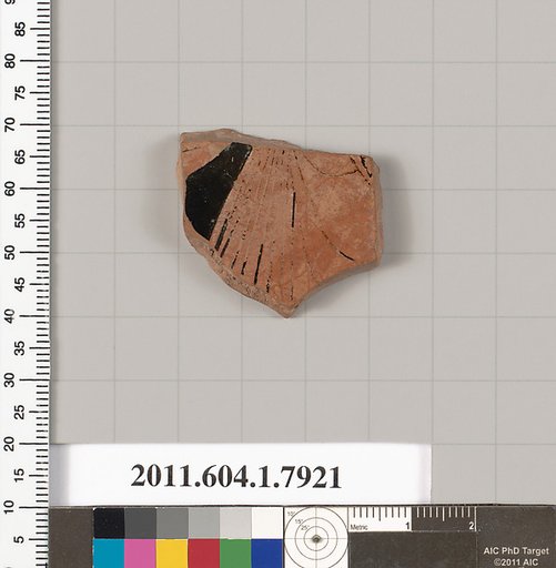Terracotta fragment of a kylix (drinking cup)