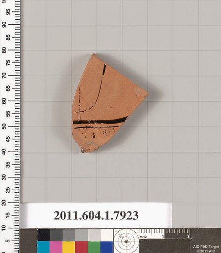Terracotta fragment of a kylix (drinking cup)