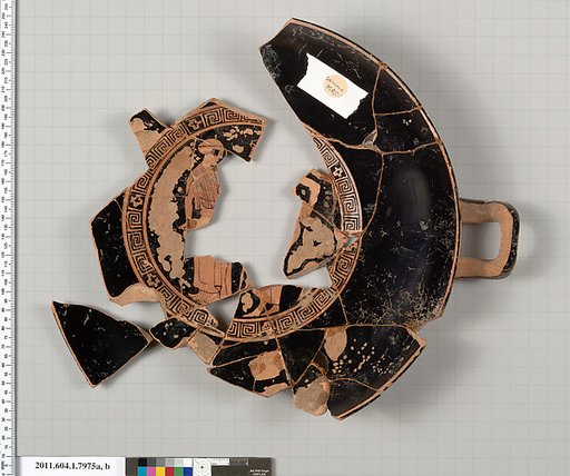 Terracotta fragments of a kylix (drinking cup)
