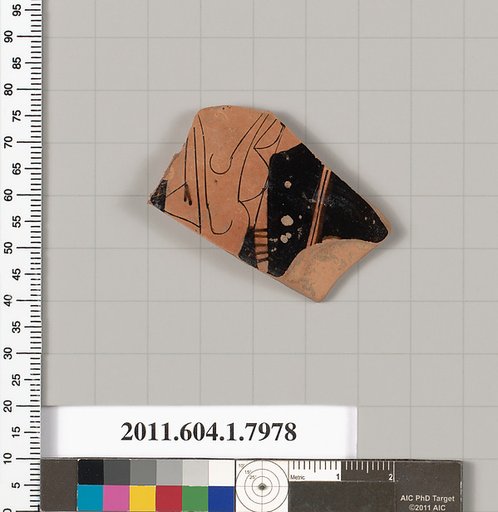 Terracotta fragment of a kylix (drinking cup)