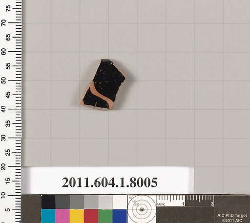 Terracotta rim fragment of a kylix (drinking cup)