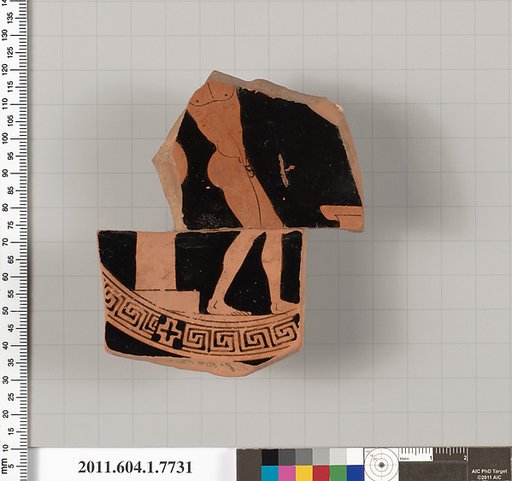 Terracotta fragment of a kylix (drinking cup)