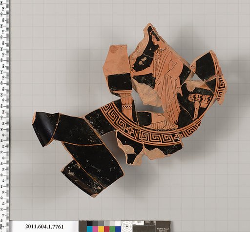 Terracotta fragment of a kylix (drinking cup)