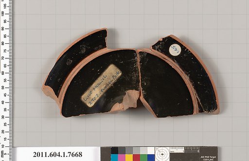 Terracotta fragment of a kylix (drinking cup)