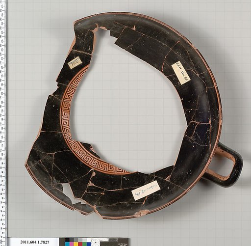 Terracotta fragment of a kylix (drinking cup)
