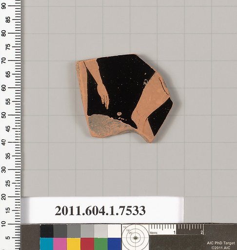 Terracotta fragment of a kylix (drinking cup)