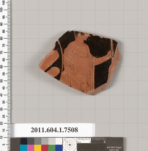 Terracotta fragment of a kylix (drinking cup)