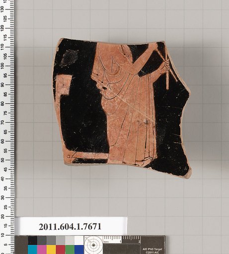 Terracotta fragment of a kylix (drinking cup)