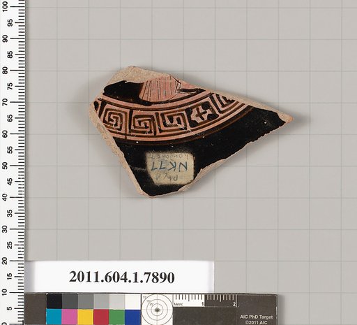 Terracotta fragment of a kylix (drinking cup)