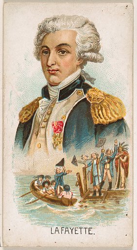 Lafayette, from Leaders series (N222) issued by Kinney Bros.