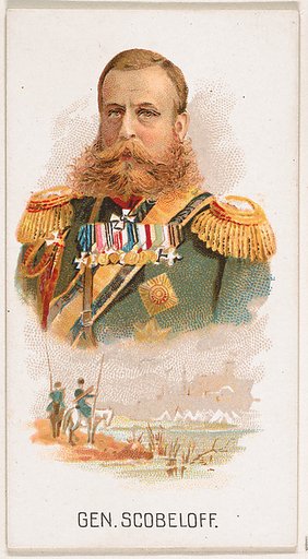 General Scobeloff, from Leaders series (N222) issued by Kinney Bros.