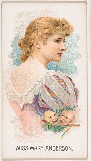Miss Mary Anderson, from Leaders series (N222) issued by Kinney Bros.