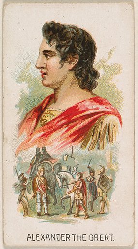Alexander the Great, from Leaders series (N222) issued by Kinney Bros.
