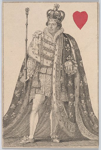 King (Geo. 4th from England), from "Court Game of Geography"