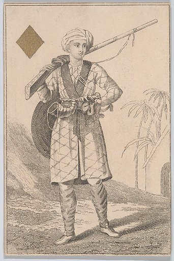 Knave (Hyder Ali from Mysore), from "Court Game of Geography"