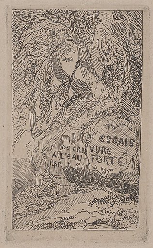 Title page for "Trials at Etching"