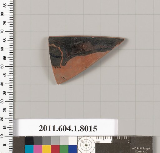 Terracotta rim fragment of a kylix (drinking cup)